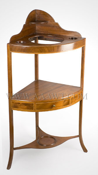 Federal, Corner Chamber Stand, Inlaid
New England
Circa 1790, entire view